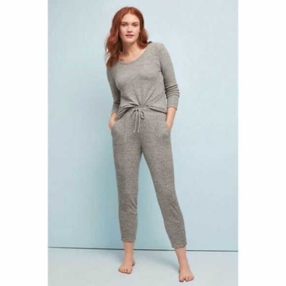 Anthropologie Pants - NWT! Anthropologie COA Knit Winter Retreat Jogger Pants Lounge Soft Knit ~ Large